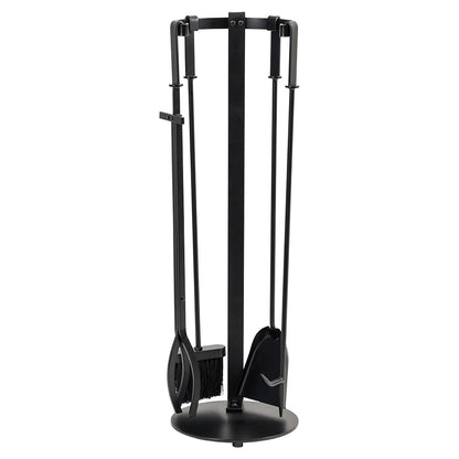 Knoll Fireplace Tool Set in Black T57010BK