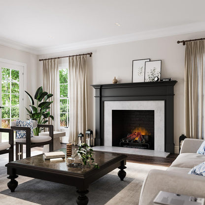 Lakeport Wood Mantel - Black Paint