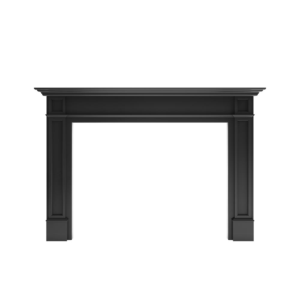 Lenwood Wood Mantel - Black Paint