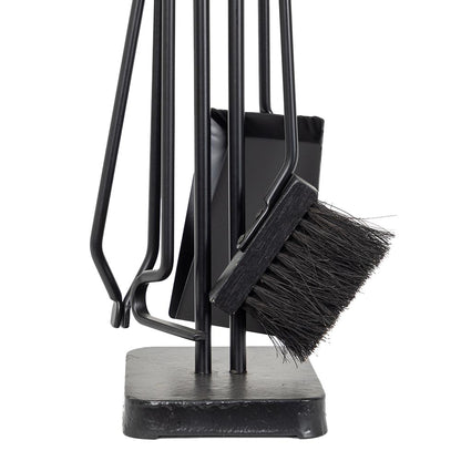 Levi Fireplace Tool Set with Walnut Handles T56000BK-Walnut