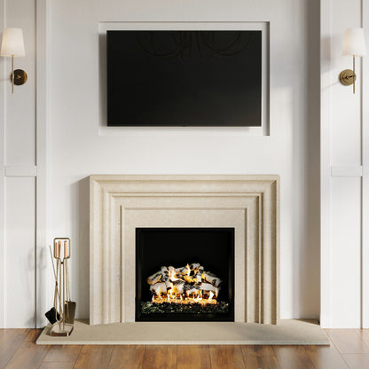 Levi Fireplace Tool Set in Aged Brass T56000AB