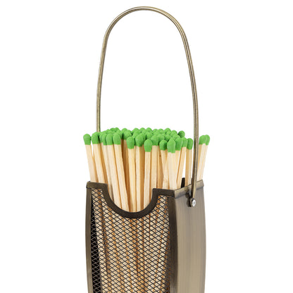 Match Stick Basket in Aged Brass A08830AB