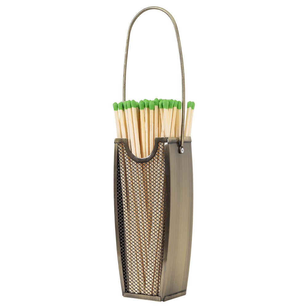 Match Stick Basket in Aged Brass A08830AB