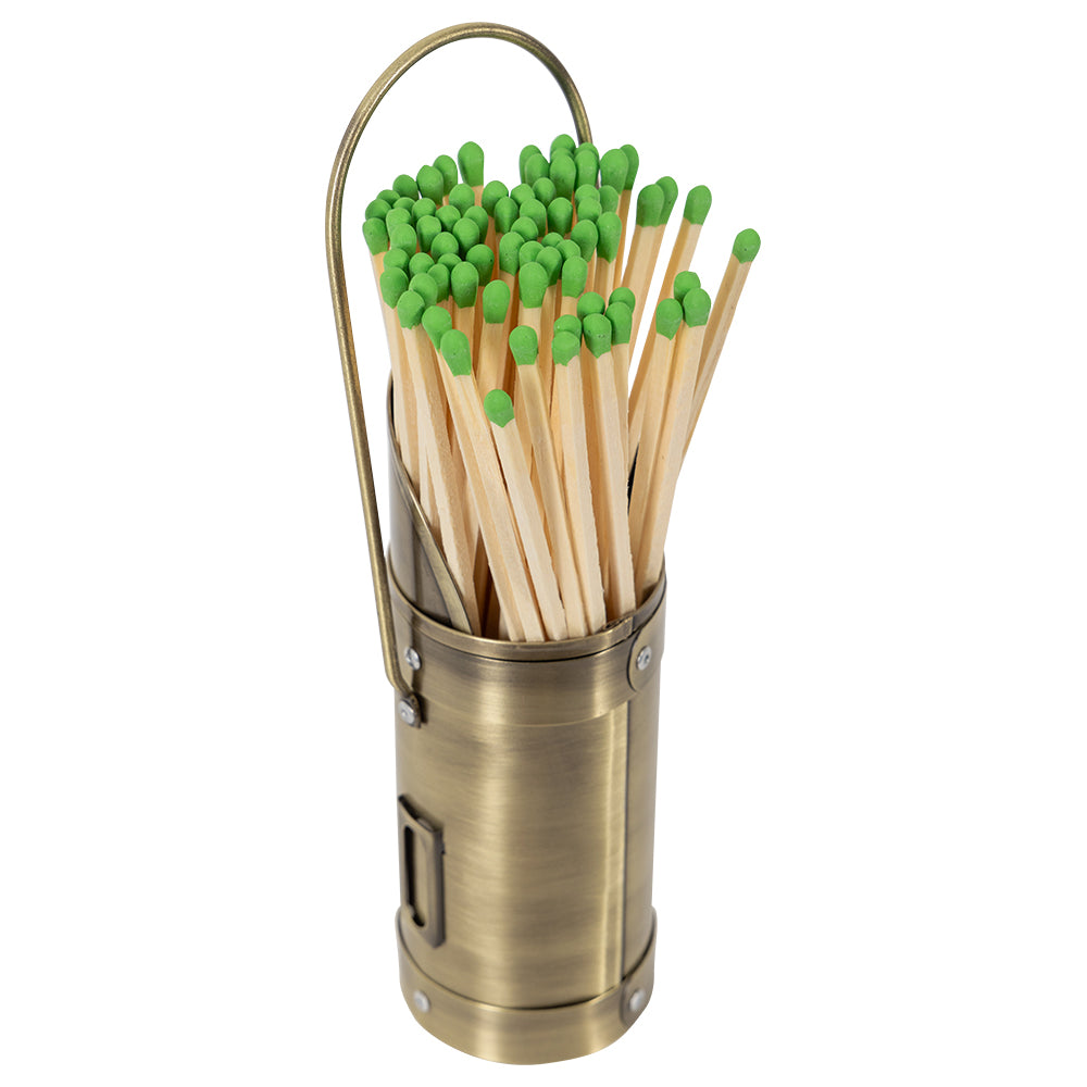 Match Stick Holder in Aged Brass A08856AB