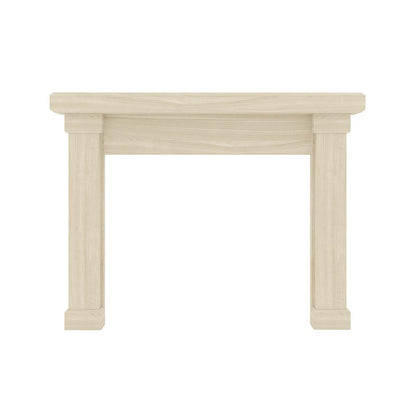 Modern Ember Nobel Mantel Surround in natural unfinished with subtle grain and contemporary styling