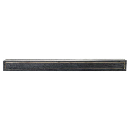 Oak Park Wood Mantel Shelf in Black