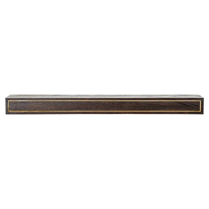 Oak Park Wood Mantel Shelf in Coffee Bean