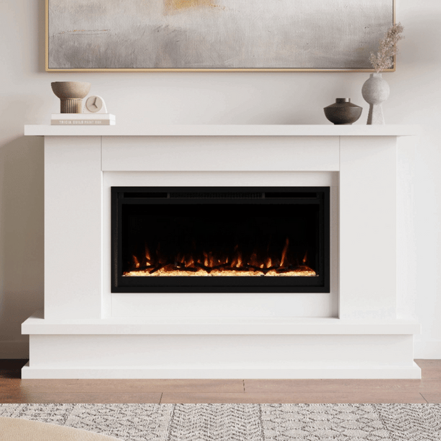 Patton White Linear Mantel Package PATTON-42-WHT