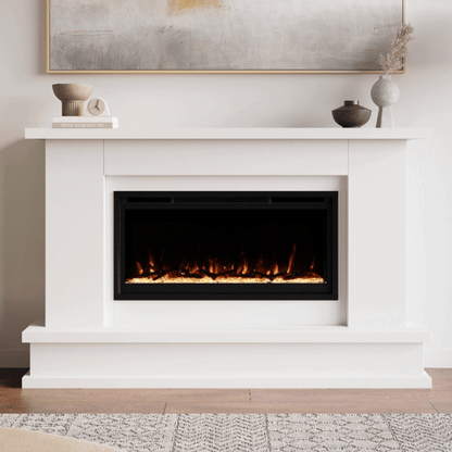Patton White Linear Mantel Package PATTON-42-WHT