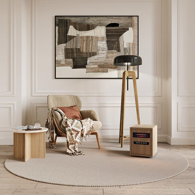 Modern Ember Infrared Heater in Light Oak ME-LTO-IFH