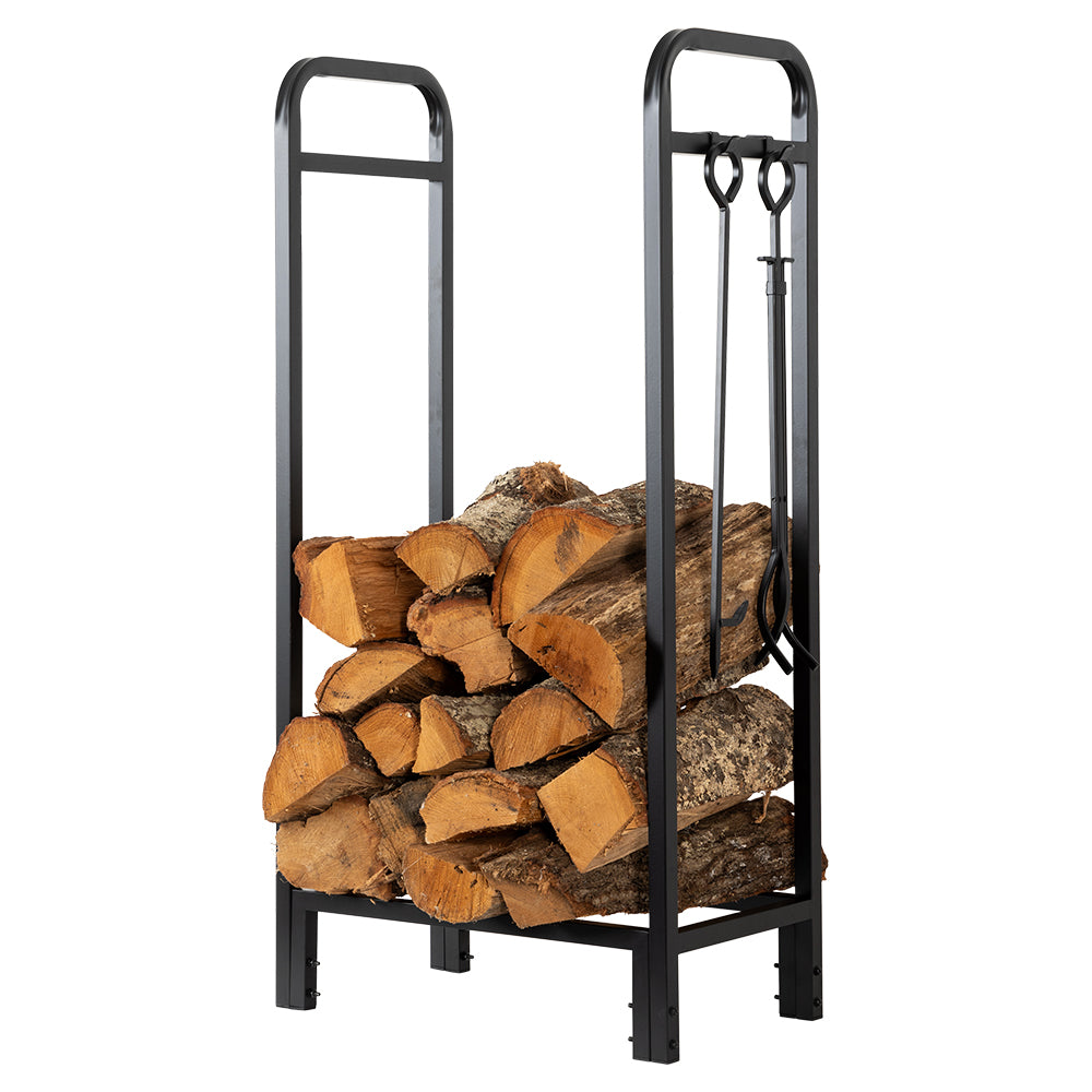 Sierra Mills Log Rack with Cover | Modern Ember