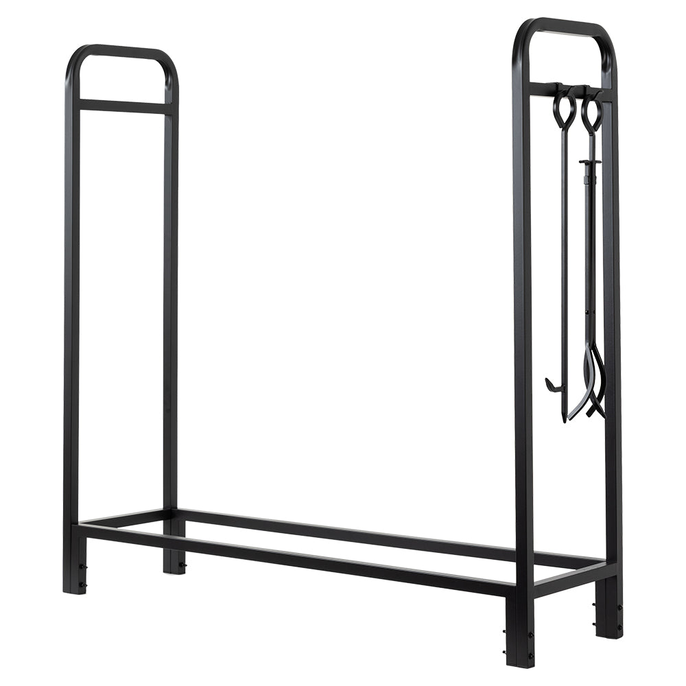 Sierra Mills 48-in Log Rack with Cover - A09058BK
