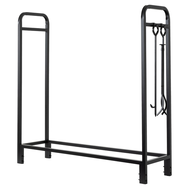 Sierra Mills 48-in Log Rack with Cover - A09058BK