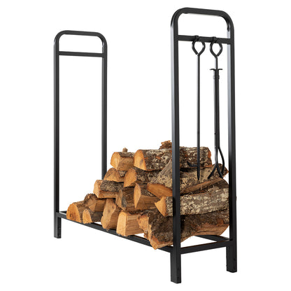 Sierra Mills 48-in Log Rack with Cover - A09058BK