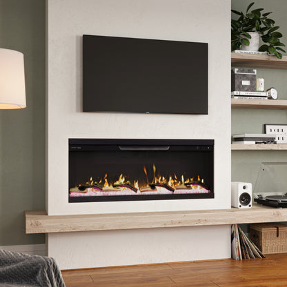 Modern Ember Skyline 50-in 3-Sided Linear Electric Fireplace ME-50-3SV : Front Only Installation
