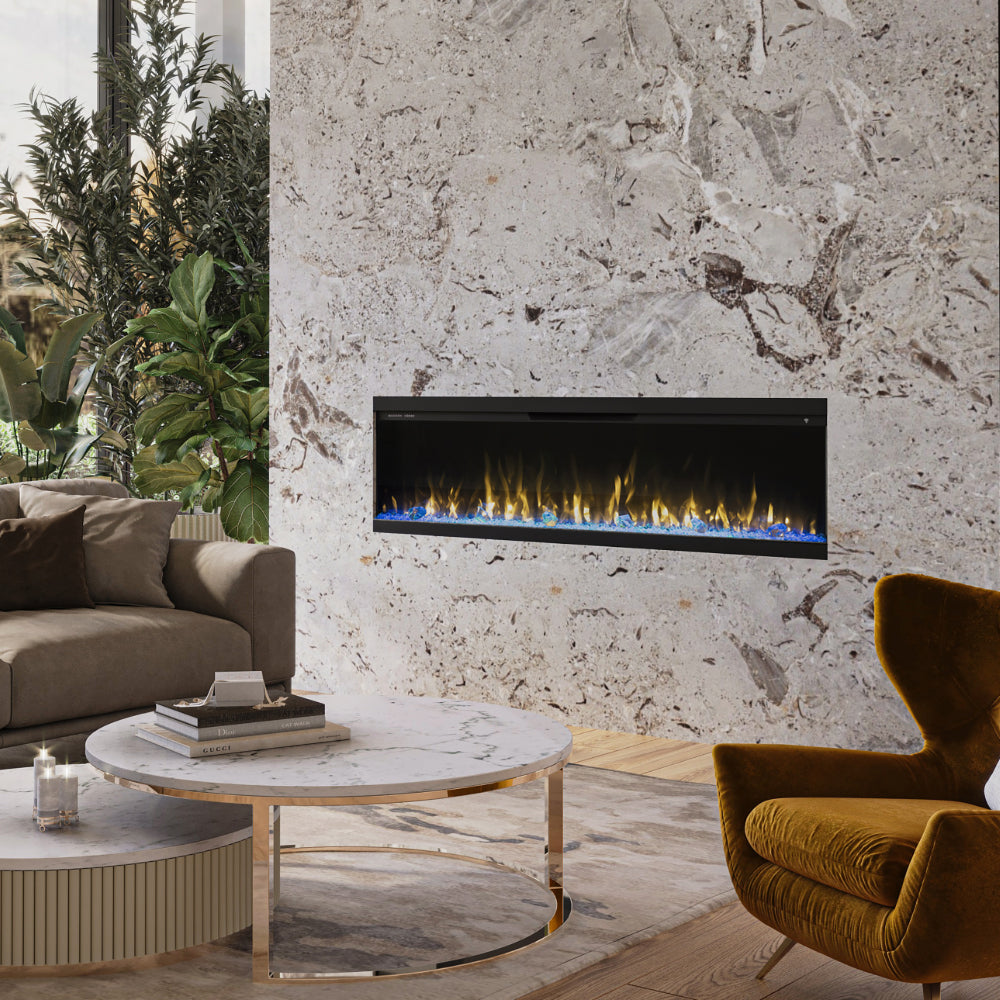 Modern Ember Skyline 72-in 3-Sided Linear Electric Fireplace ME-72-3SV : Front Only Installation