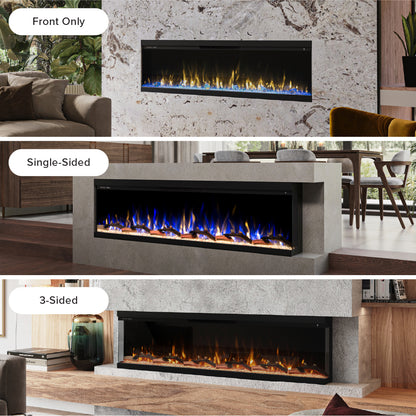 Modern Ember Skyline 72-in 3-Sided Linear Electric Fireplace ME-72-3SV-Installation Options