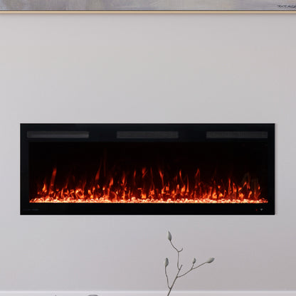 Close up view of Vibrance 50 Inch Electric Fireplace.