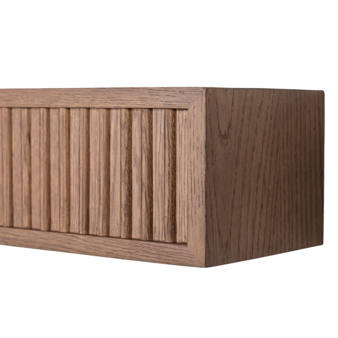 Modern Ember Monti Box Shelf in Burnished Walnut