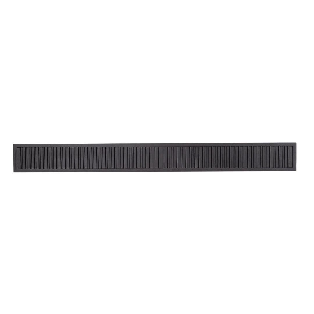 Modern Ember Monti floating Box Shelf in Sable, horizontal view.