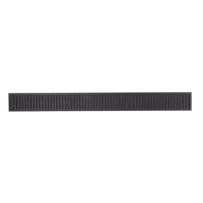 Modern Ember Monti floating Box Shelf in Sable, horizontal view.