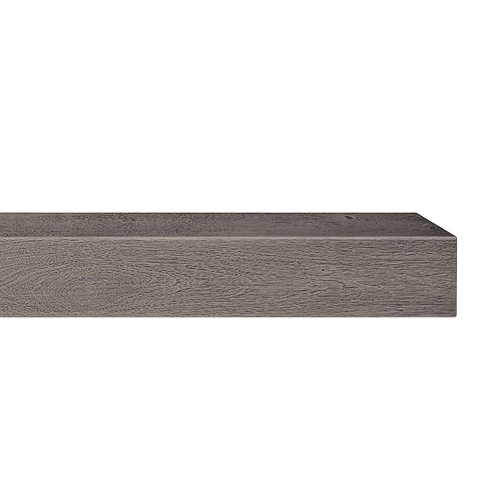 Alpine 60-in Concrete Mantel Shelf Shown in Twilight
