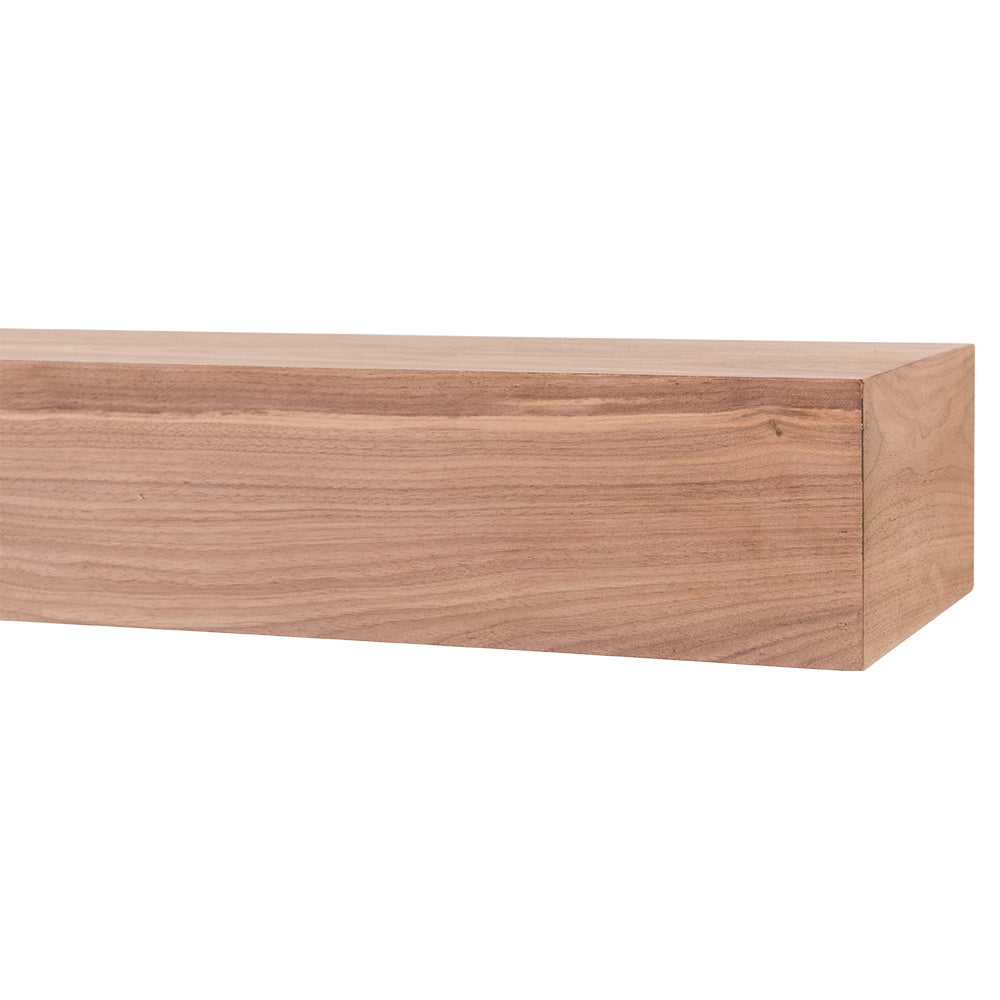 Walnut Creek 72-in Wood Mantel Shelf - Unfinished