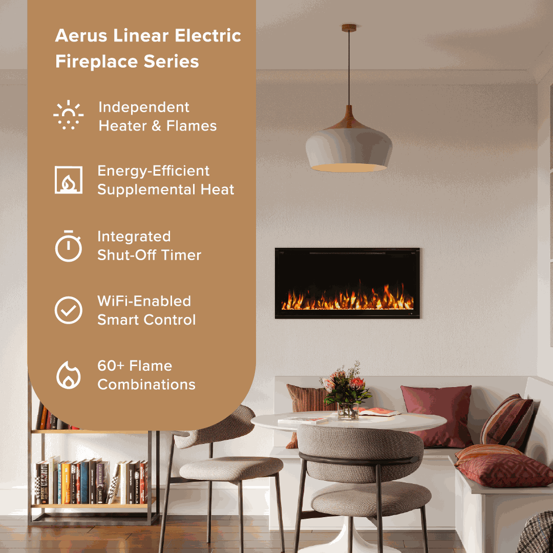 Aerus Slim Linear Electric Fireplace
