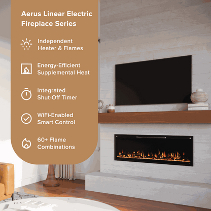 Aerus Slim Linear Electric Fireplace