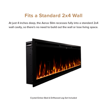 Aerus Slim Linear Electric Fireplace