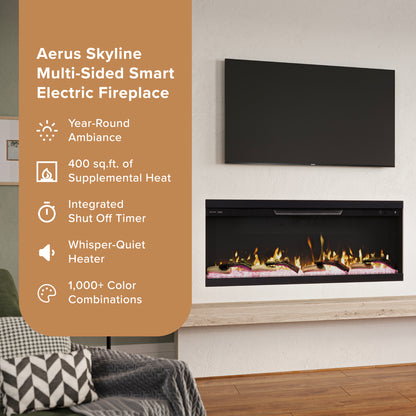 Skyline 3-Side Linear Electric Fireplace