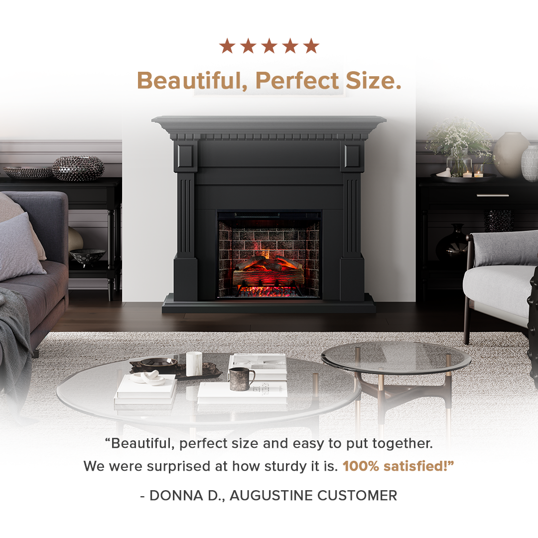 Augustine Electric Fireplace Mantel Package