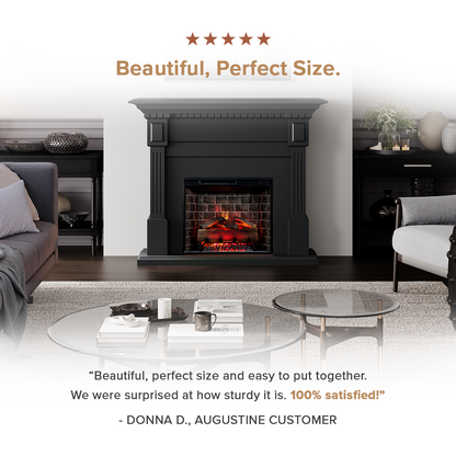 Augustine Electric Fireplace Mantel Package