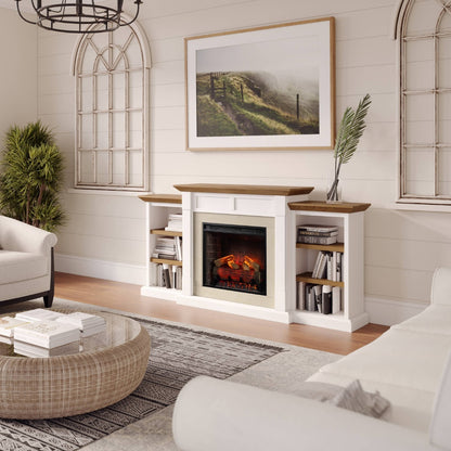 Belhaven Mantel Bookcase & 23" Firebox