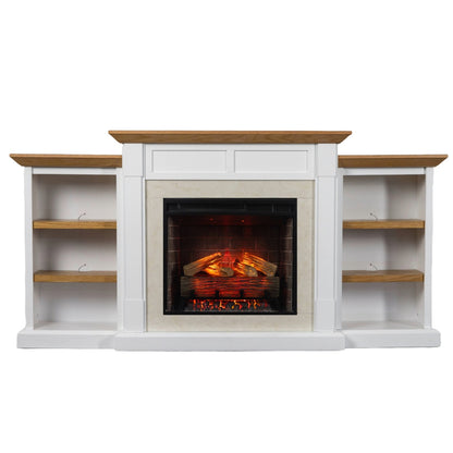 Belhaven Mantel Bookcase & 23" Firebox