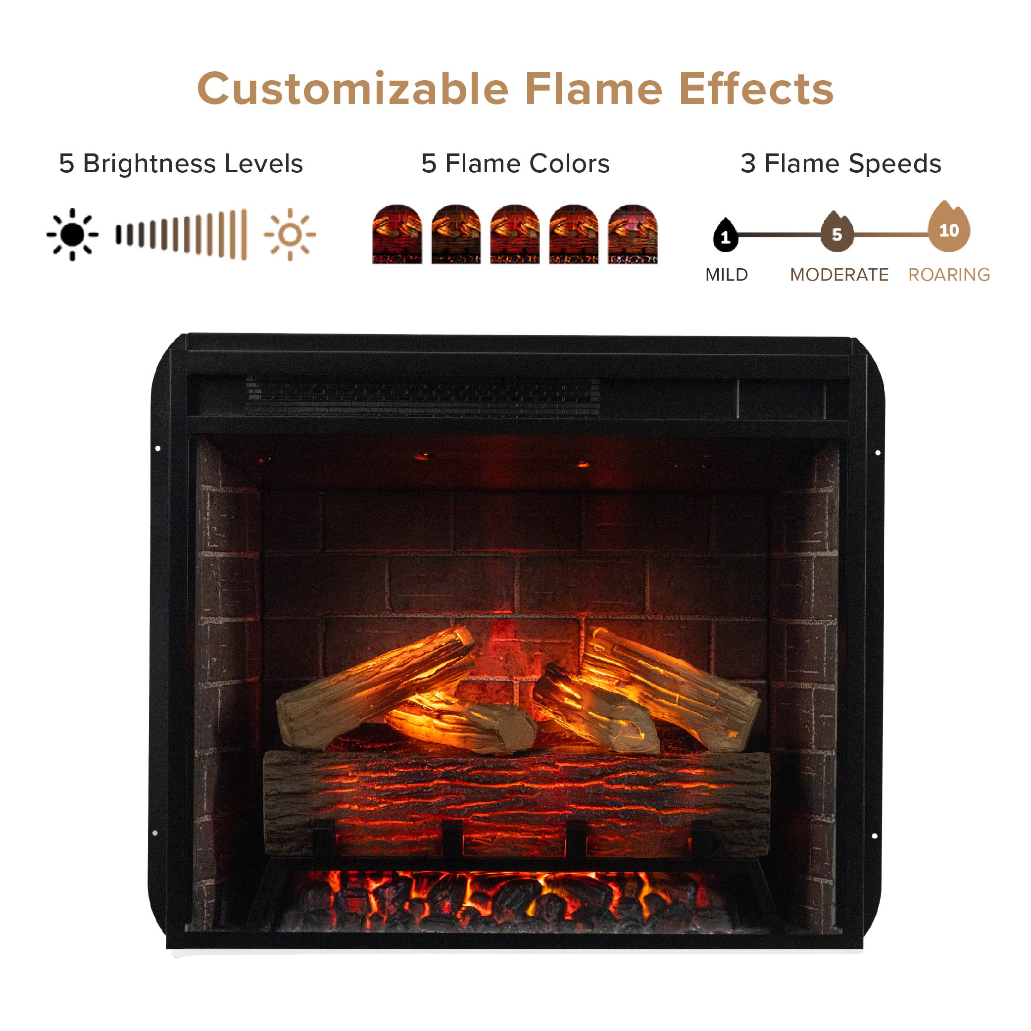 Tillary White Corner Mantel & 23" Firebox