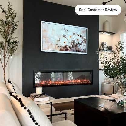 Modern Ember 72-in Highmark Linear Electric Fireplace