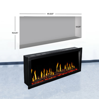 Highmark Luxe LCD Built-In Electric Fireplace