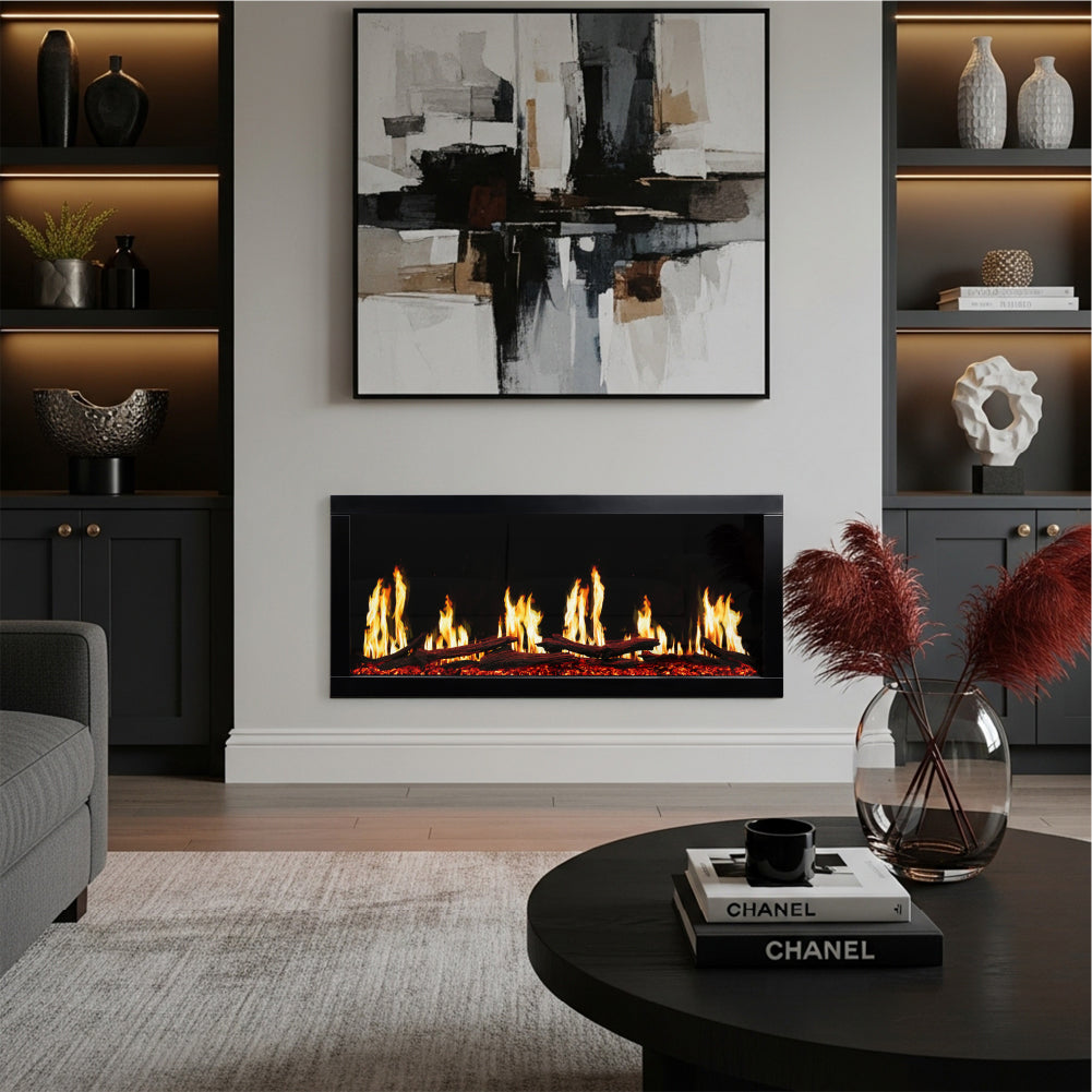Highmark Luxe LCD Built-In Electric Fireplace