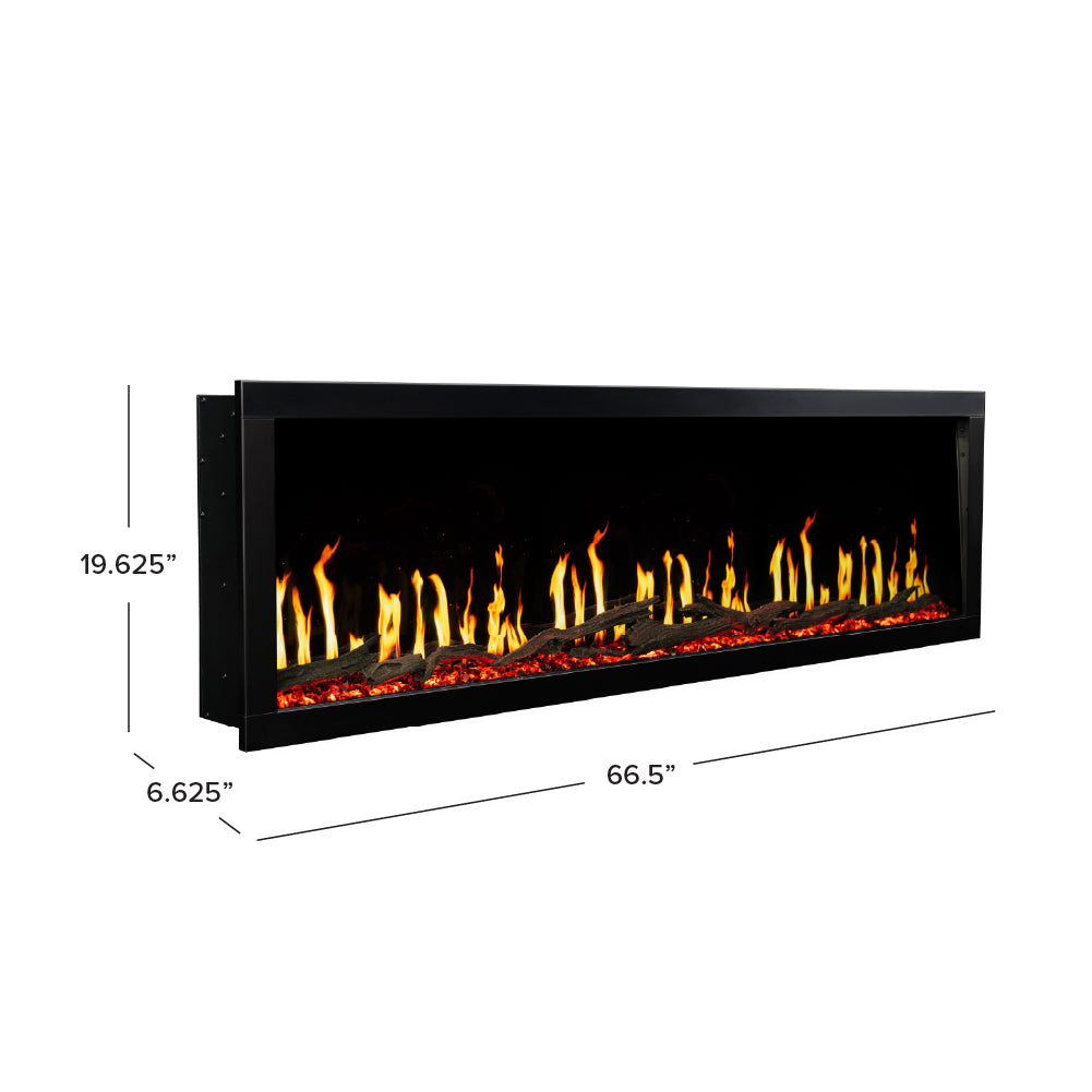 Highmark Luxe LCD Built-In Electric Fireplace