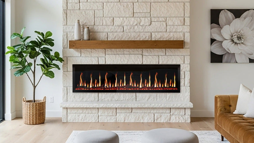 Highmark Luxe LCD Built-In Electric Fireplace