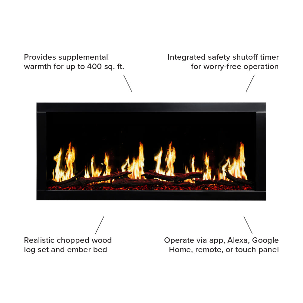 Highmark Luxe LCD Built-In Electric Fireplace