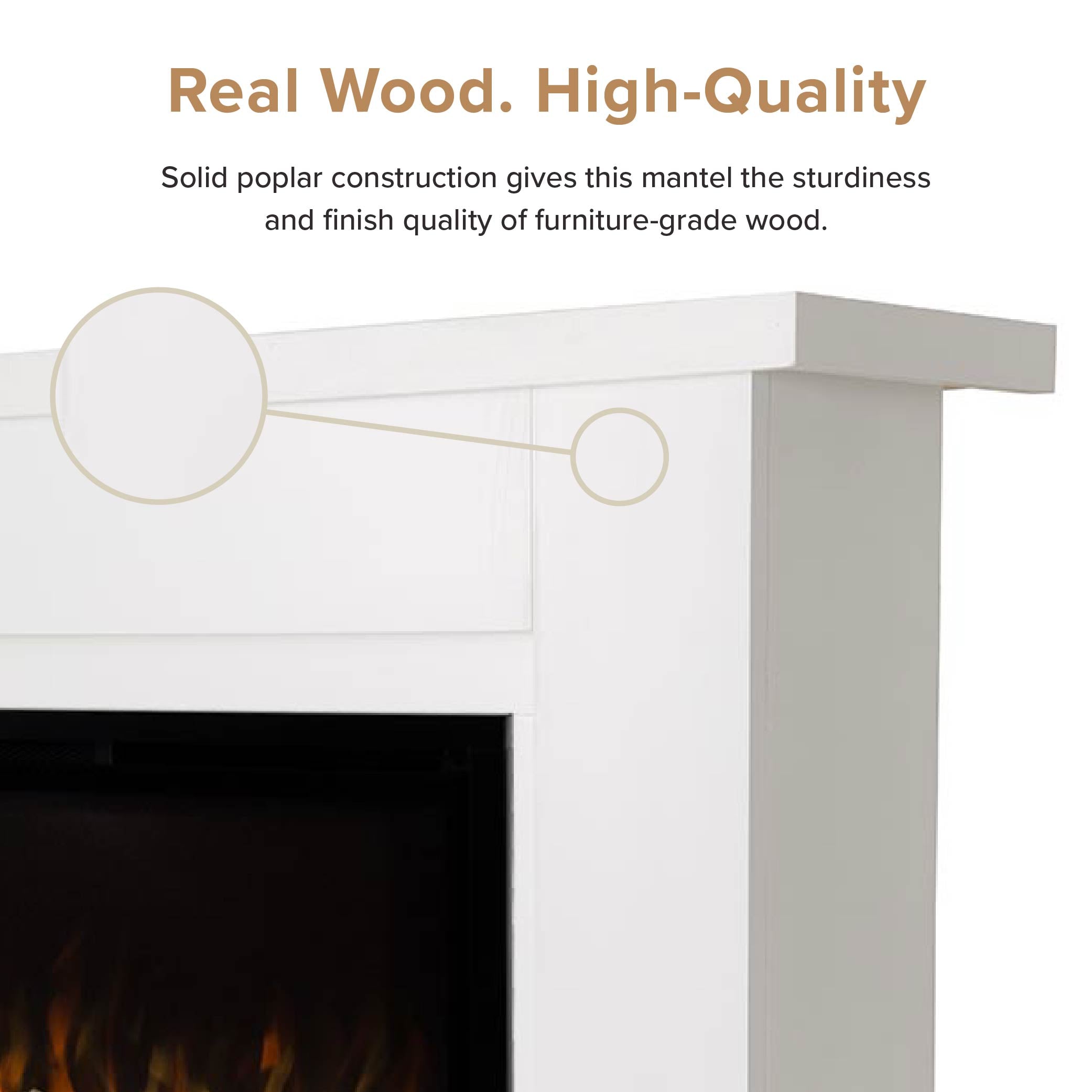 Patton Linear Electric Fireplace Mantel Package
