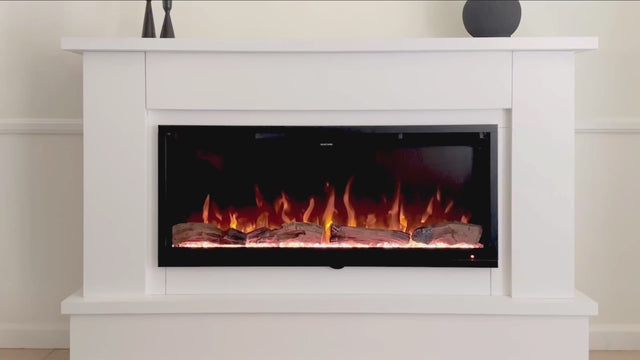 Modern Ember Patton Electric Fireplace Mantel Package