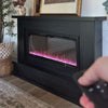 Changing the flame colors of the Patton Linear Mantel Package with remote.