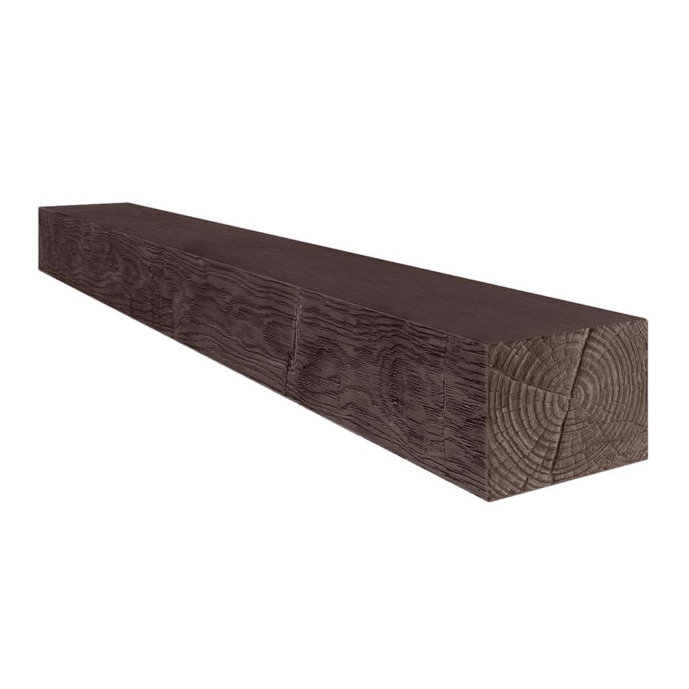 Ashcroft 72-in Concrete Mantel Shelf Shown in Mocha