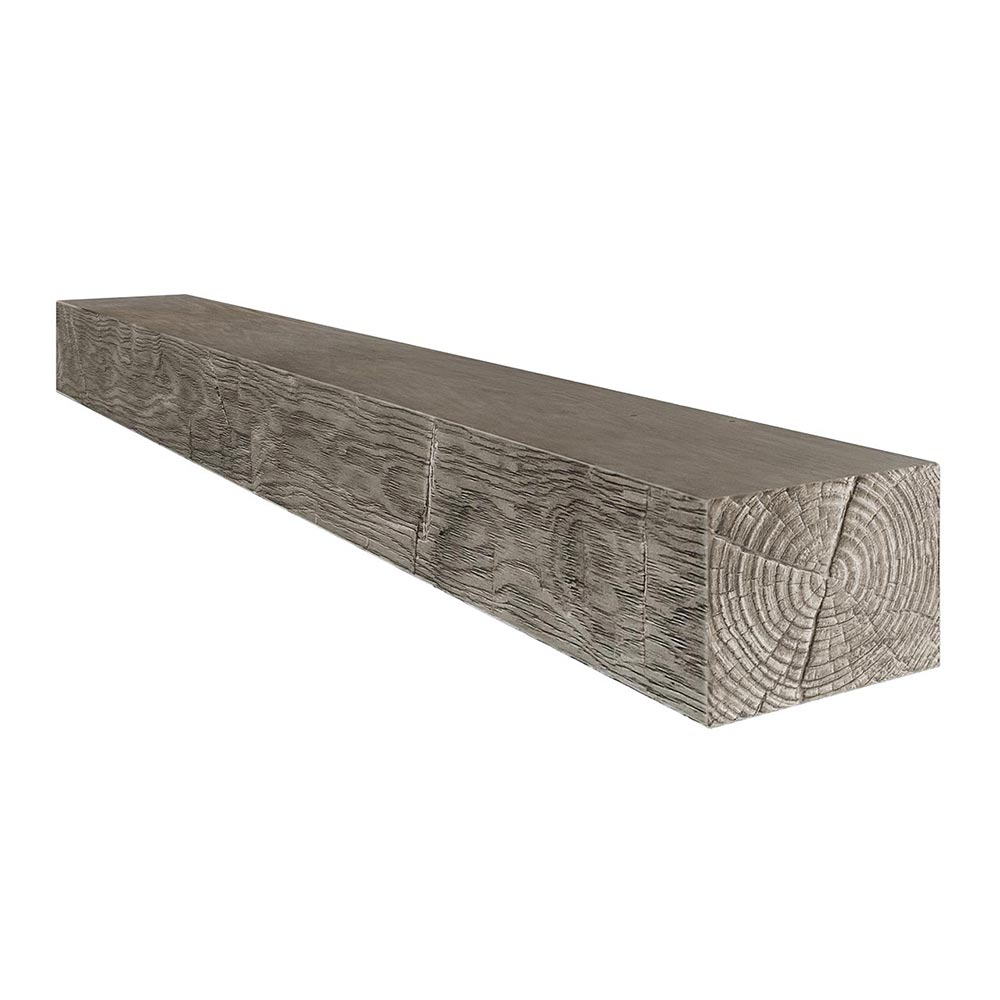 Ashcroft 72-in Concrete Mantel Shelf Shown in Twilight