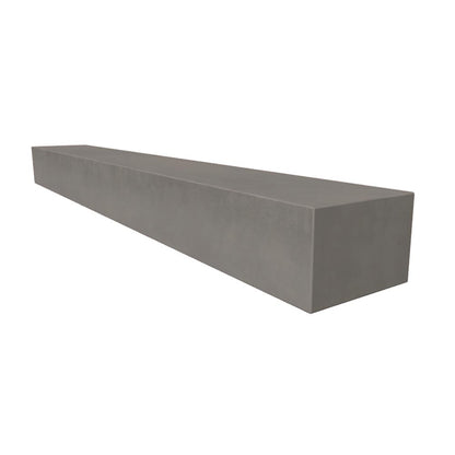 Everett 60-in Concrete Mantel Shelf Shown in Shadow
