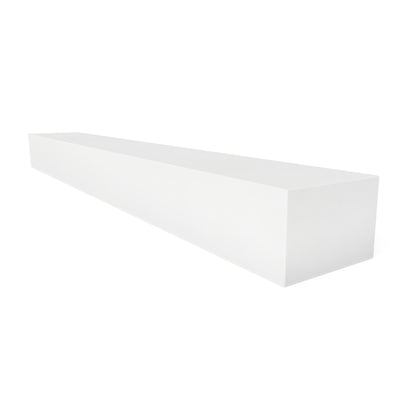Everett 60-in Concrete Mantel Shelf Shown in Linen